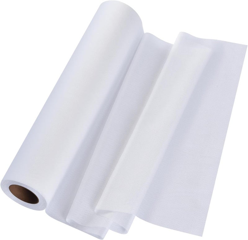 Seneme Soft & Cozy Embroidery Stitch Cover 12" x 12 Yd Fusible Stabilizer for Machine Embroidery Covering Scratchy Stitches (White Light Weight) - Image 1